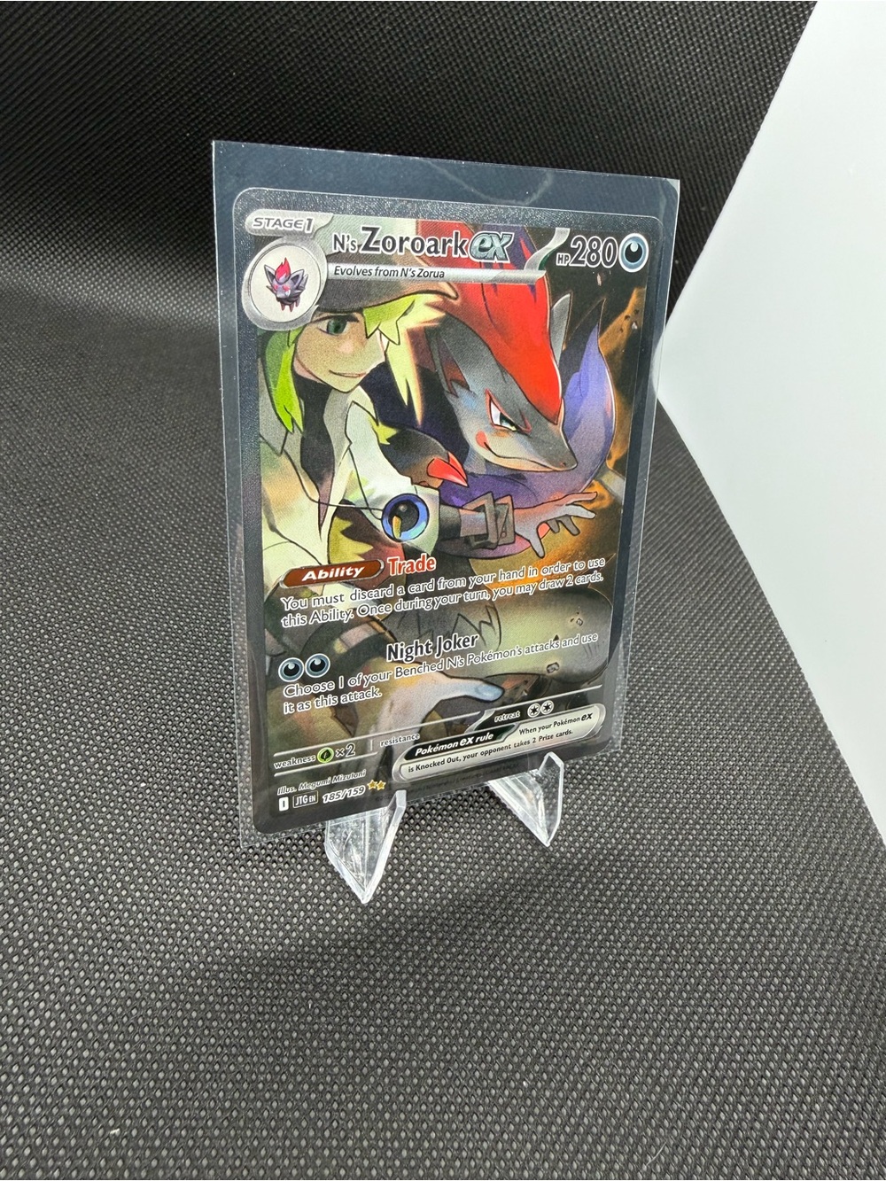 N's Zoroark EX Full Art Pokémon Card - Multicolor Holographic